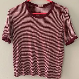 Brandy Melville Red Striped TShirt